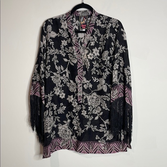 Johnny Was | Women’s Edina Fringe Blouse Size Small NWT - Picture 2 of 8